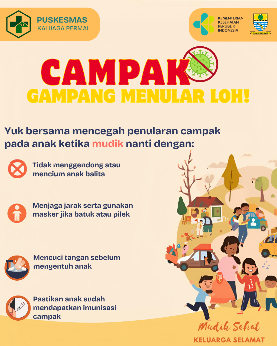 Bersama Cegah Penularan Campak