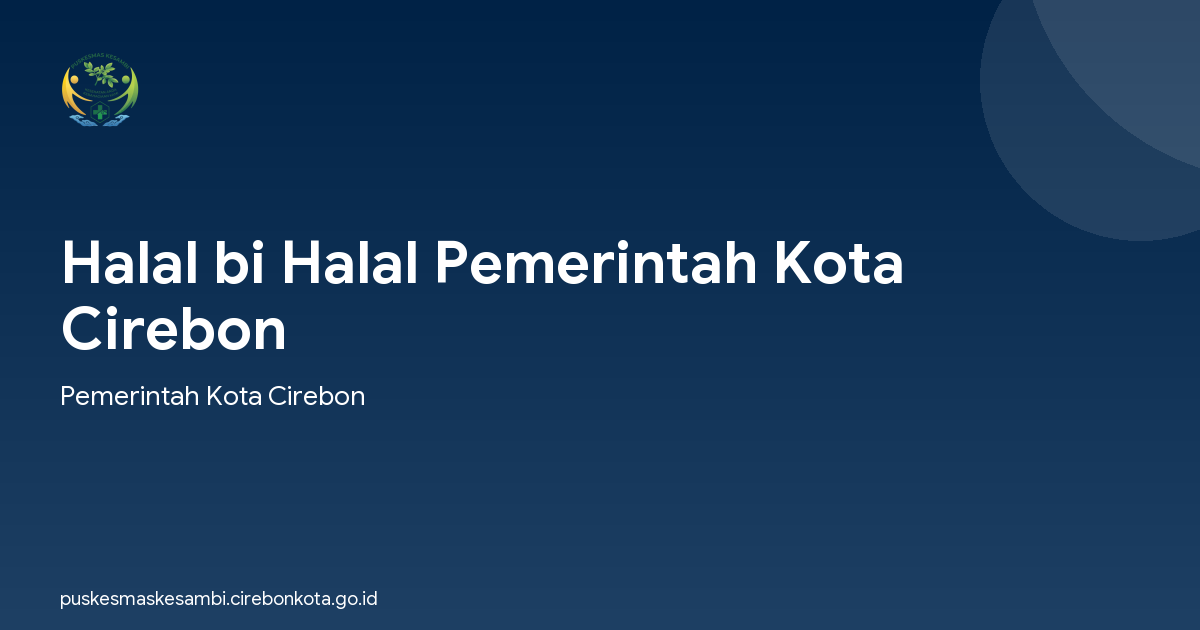 Halal bi Halal Pemerintah Kota Cirebon