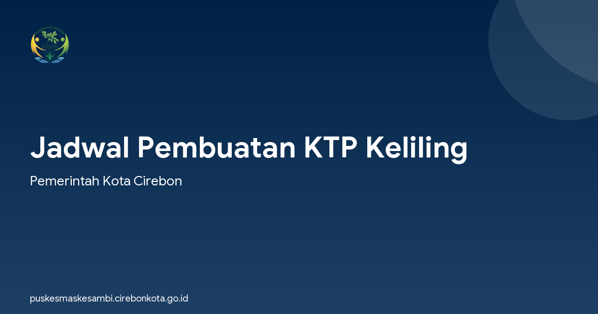 Jadwal Pembuatan KTP Keliling