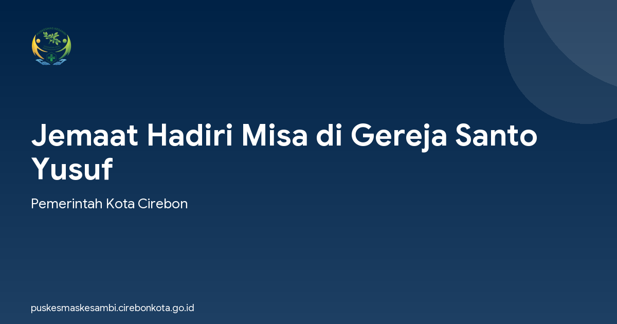 Jemaat Hadiri Misa di Gereja Santo Yusuf