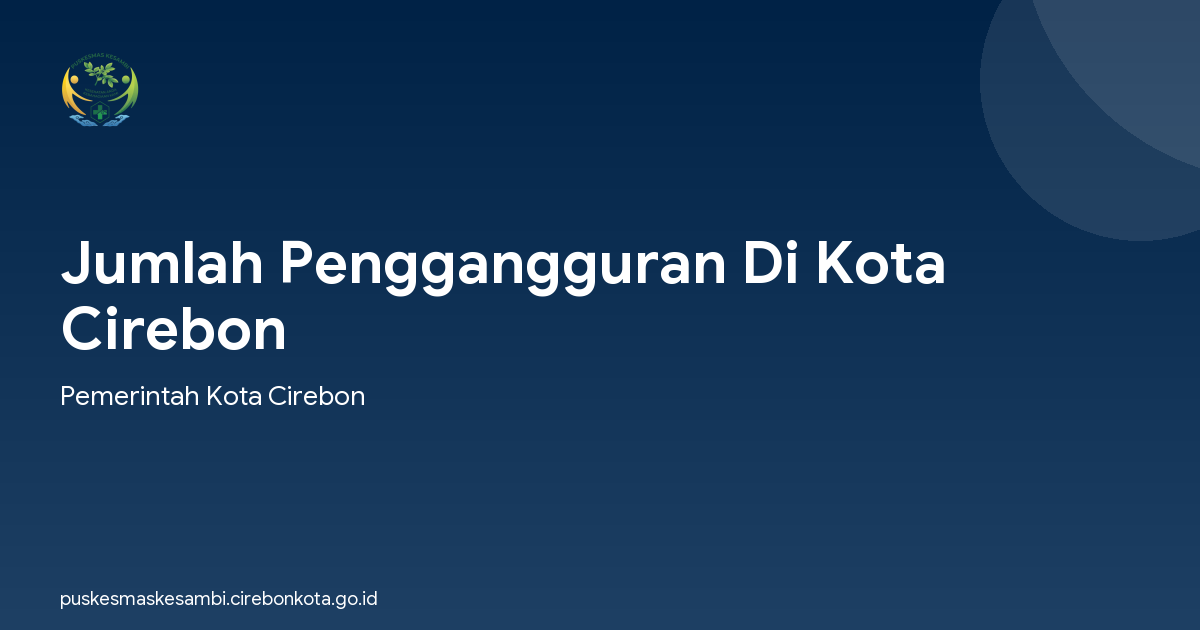 Jumlah Penggangguran Di Kota Cirebon