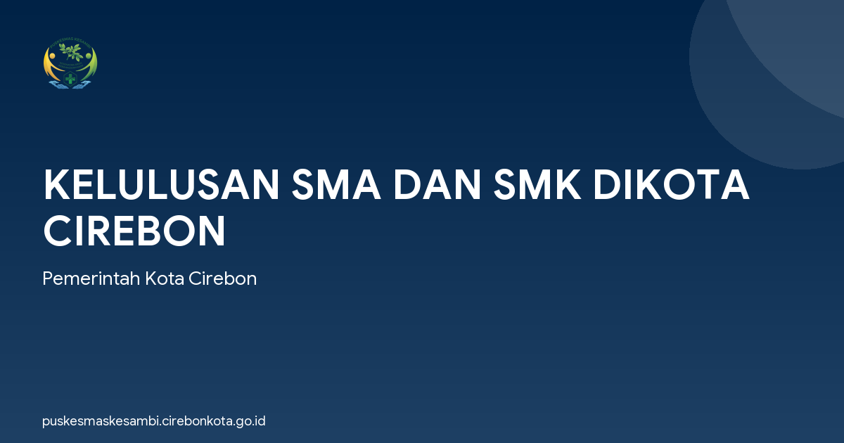 KELULUSAN SMA DAN SMK DIKOTA CIREBON