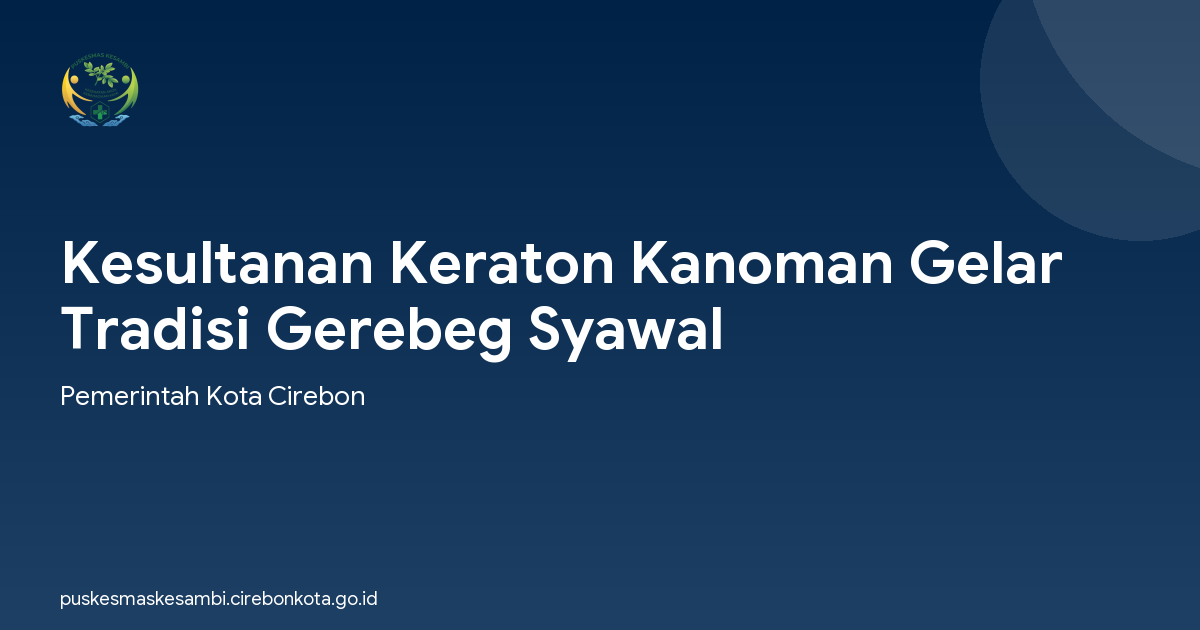 Kesultanan Keraton Kanoman Gelar Tradisi Gerebeg Syawal
