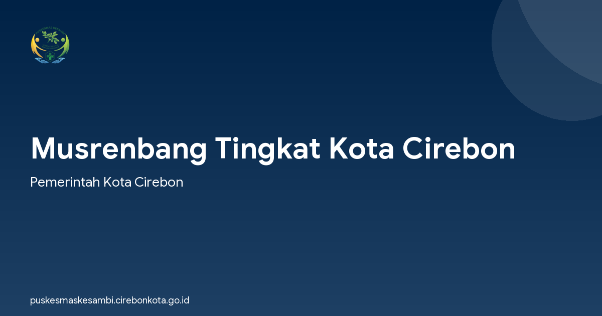 Musrenbang Tingkat Kota Cirebon