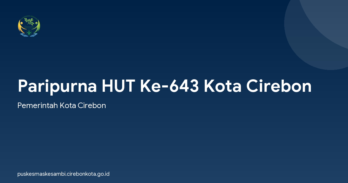 Paripurna HUT Ke-643 Kota Cirebon