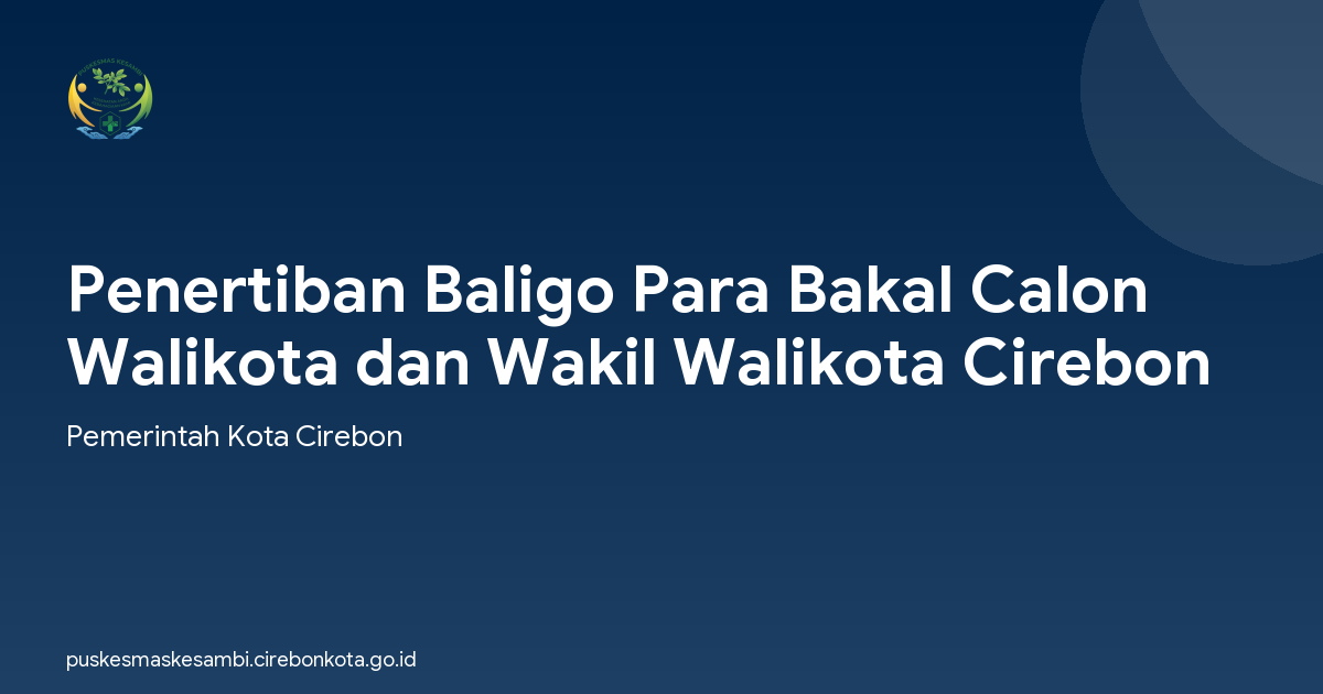 Penertiban Baligo Para Bakal Calon Walikota dan Wakil Walikota Cirebon