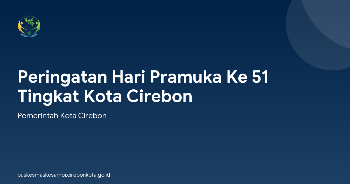 Peringatan Hari Pramuka Ke 51 Tingkat Kota Cirebon