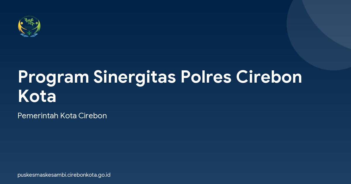 Program Sinergitas Polres Cirebon Kota