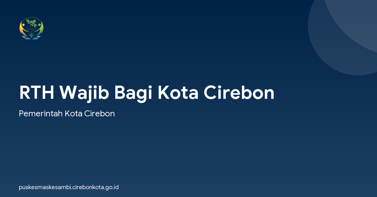 RTH Wajib Bagi Kota Cirebon