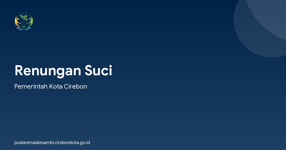 Renungan Suci