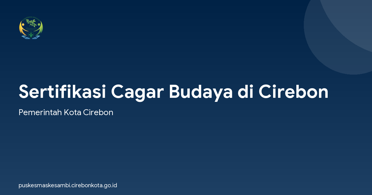 Sertifikasi Cagar Budaya di Cirebon