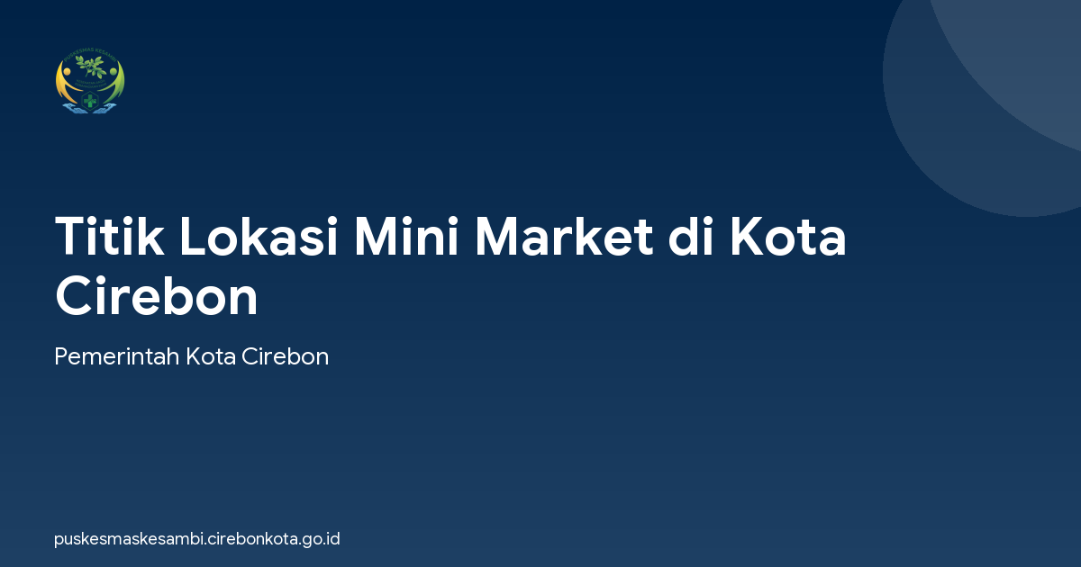 Titik Lokasi Mini Market di Kota Cirebon