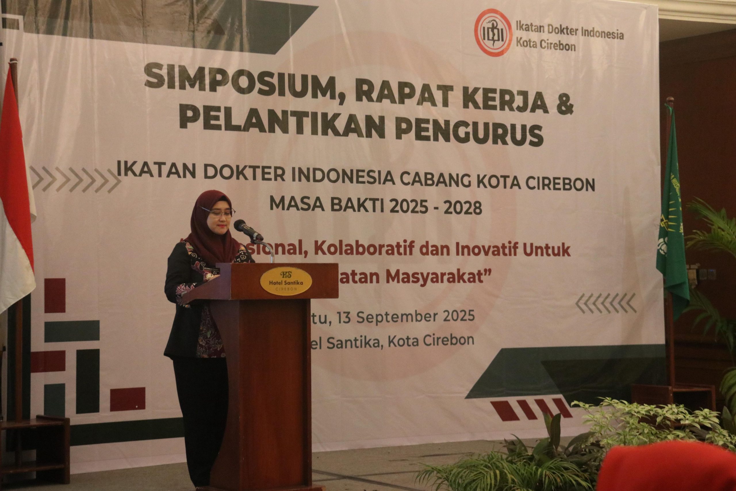 Pelantikan IDI Kota Cirebon 2025–2028, Wakil Wali Kota Ajak Bersama Wujudkan Layanan Kesehatan Berkualitas