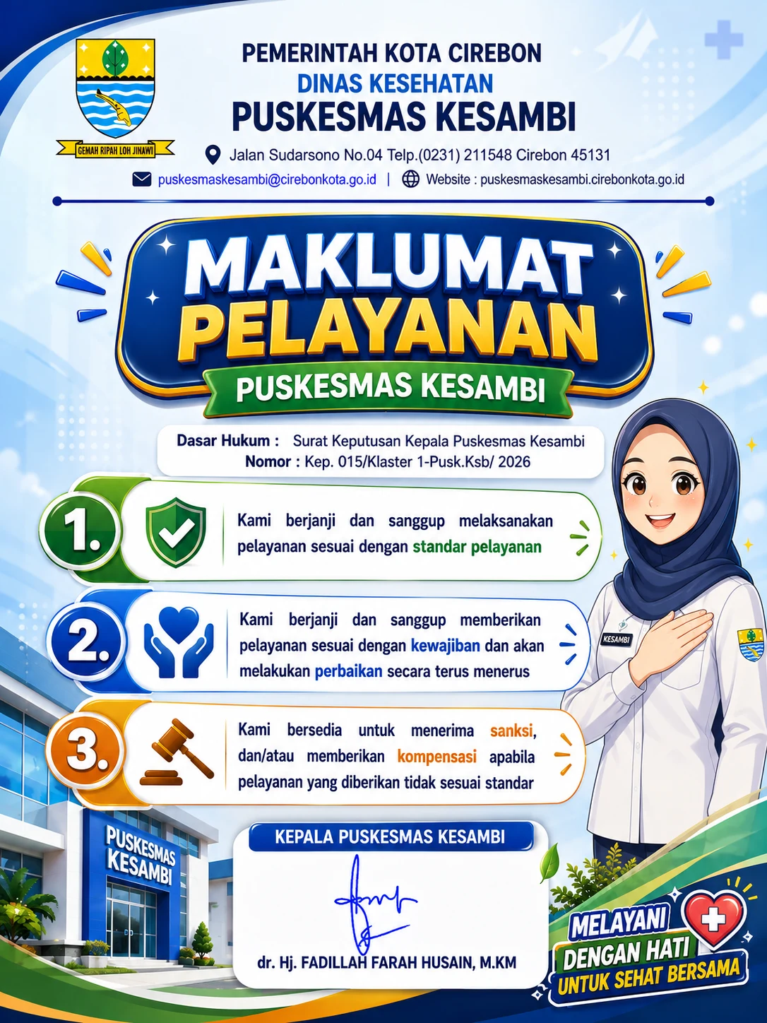 Maklumat Pelayanan Puskesmas Kesambi